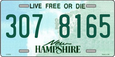 NH license plate 3078165