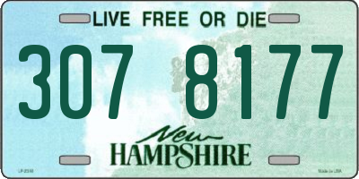 NH license plate 3078177