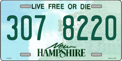 NH license plate 3078220