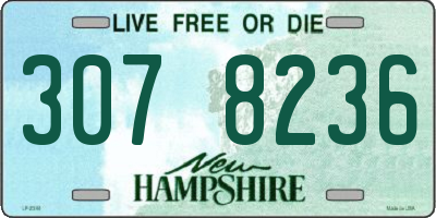 NH license plate 3078236