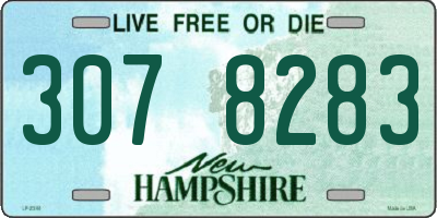 NH license plate 3078283