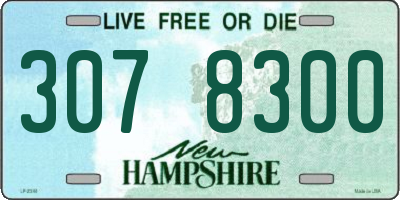 NH license plate 3078300