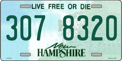 NH license plate 3078320
