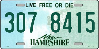 NH license plate 3078415