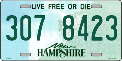 NH license plate 3078423