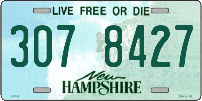 NH license plate 3078427