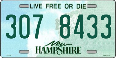 NH license plate 3078433
