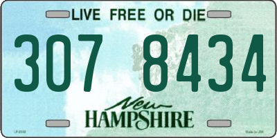 NH license plate 3078434