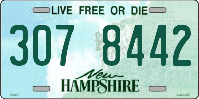 NH license plate 3078442