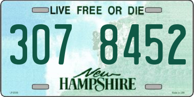 NH license plate 3078452