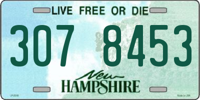 NH license plate 3078453