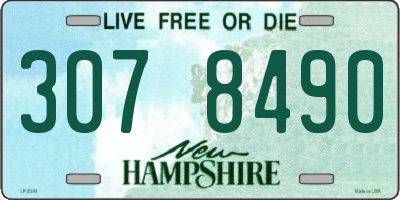 NH license plate 3078490