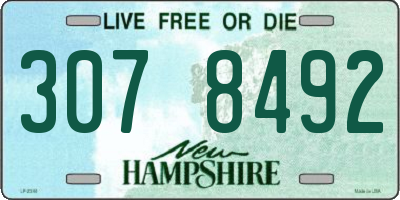 NH license plate 3078492
