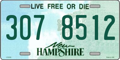 NH license plate 3078512