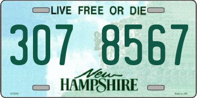 NH license plate 3078567