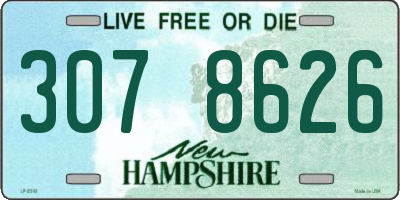 NH license plate 3078626