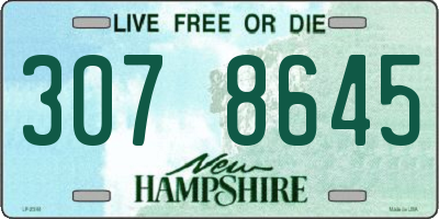 NH license plate 3078645