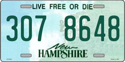 NH license plate 3078648