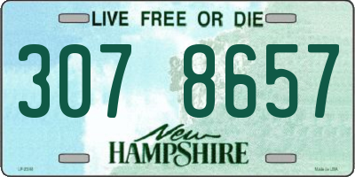 NH license plate 3078657