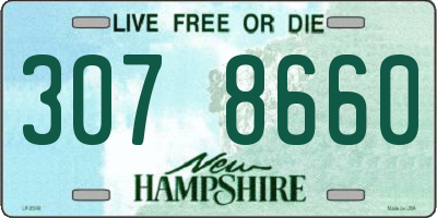 NH license plate 3078660