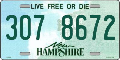 NH license plate 3078672