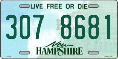 NH license plate 3078681