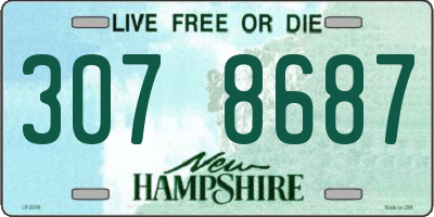 NH license plate 3078687