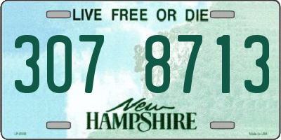 NH license plate 3078713