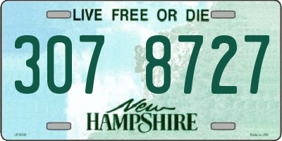 NH license plate 3078727