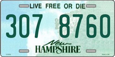 NH license plate 3078760