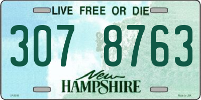 NH license plate 3078763