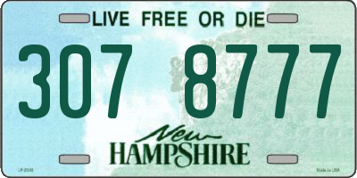 NH license plate 3078777