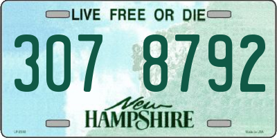 NH license plate 3078792