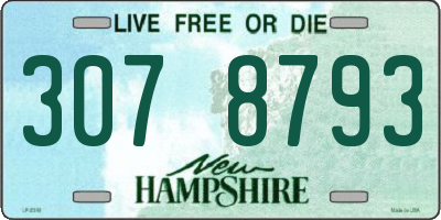 NH license plate 3078793