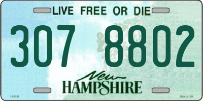 NH license plate 3078802