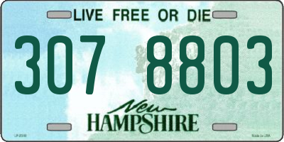NH license plate 3078803