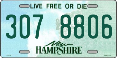 NH license plate 3078806
