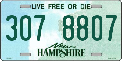 NH license plate 3078807