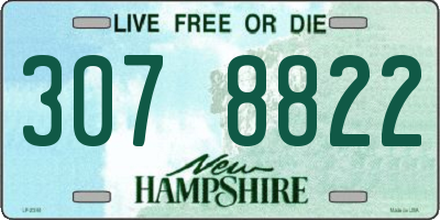 NH license plate 3078822