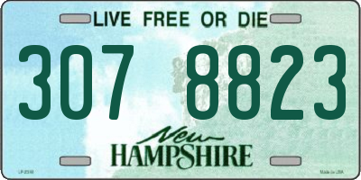 NH license plate 3078823