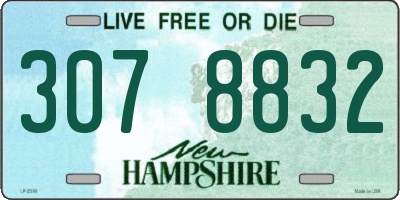 NH license plate 3078832