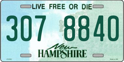 NH license plate 3078840