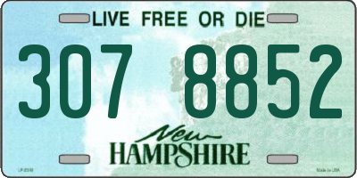 NH license plate 3078852
