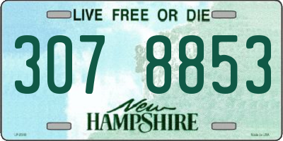 NH license plate 3078853