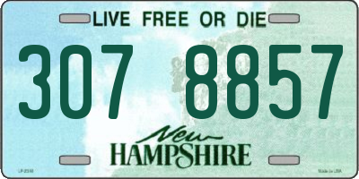 NH license plate 3078857