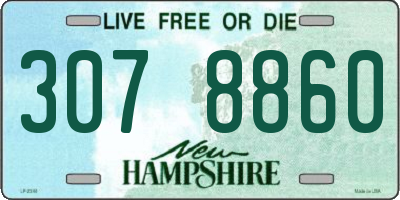 NH license plate 3078860