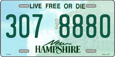 NH license plate 3078880
