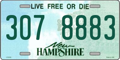 NH license plate 3078883
