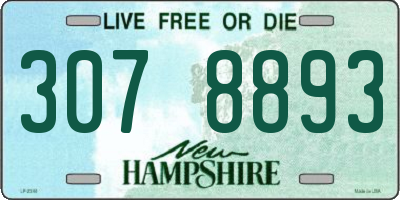 NH license plate 3078893