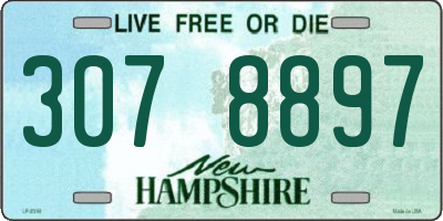 NH license plate 3078897